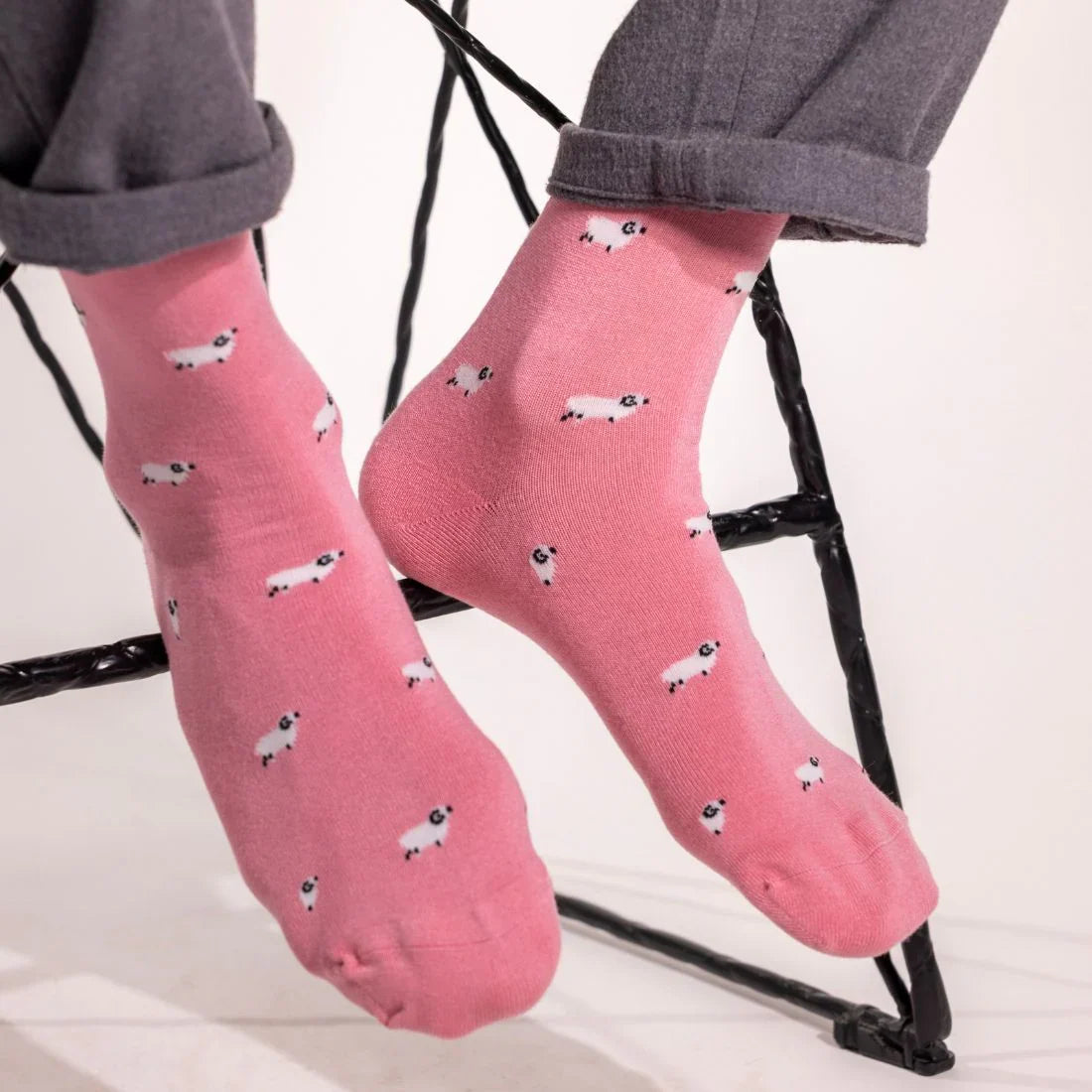 Sheep Comfort Cuff Bamboo-Blend Socks