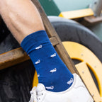 Navy Sheep Bamboo-Blend Socks