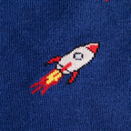 Rocket Ship Bamboo-Blend Socks