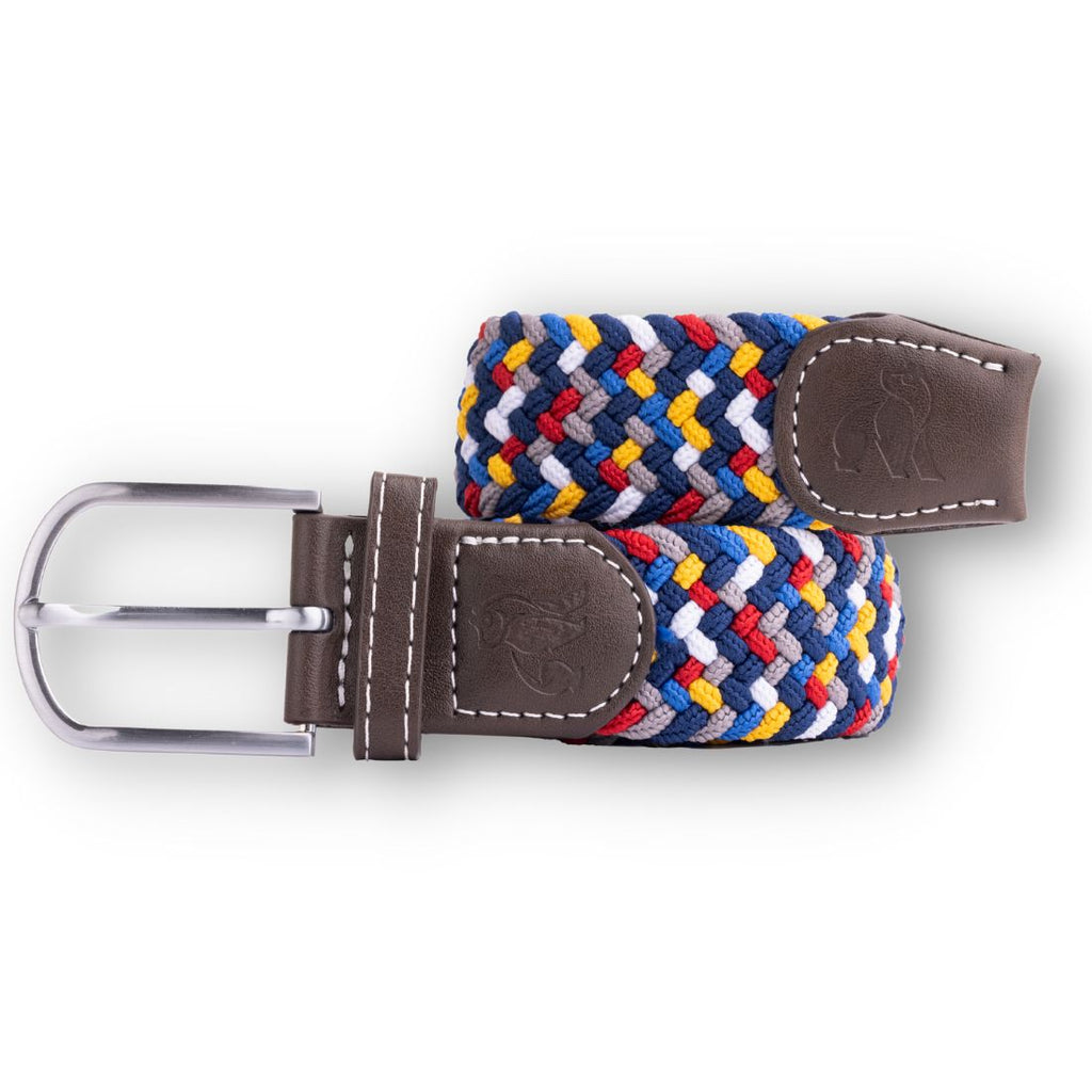 Rainbow Zigzag Recycled Woven Belt
