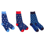 Outer Space Bamboo-Blend Sock Gift Box, 3 Pairs