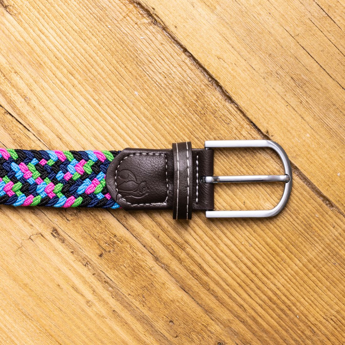 Neon Zigzag Recycled Woven Belt