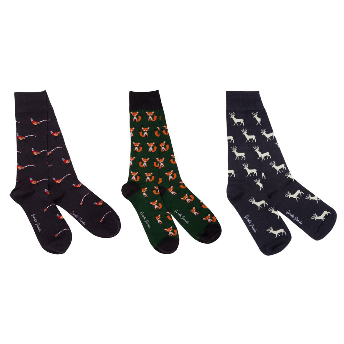 Countryside Bamboo-Blend Sock Gift Box, 3 Pairs