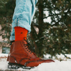 Classic Red Comfort Cuff Bamboo-Blend Socks