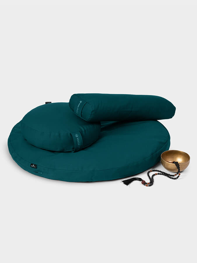Yoga Studio EU Round Organic Zabuton Meditation Cushion Kit, Zafu & Pranayama