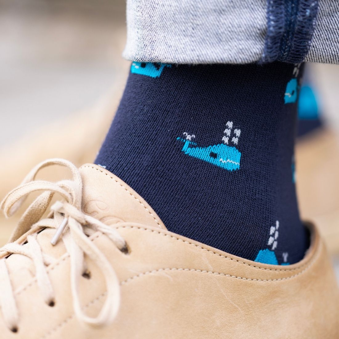 Whale Bamboo-Blend Socks
