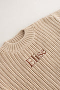 COZY Chunky Sweater, Almond Personalised