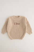 COZY Chunky Sweater, Almond Personalised
