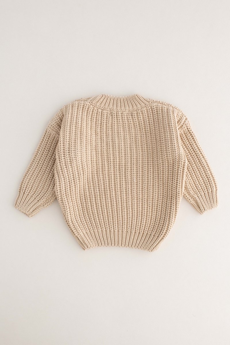 COZY Chunky Sweater, Almond Personalised