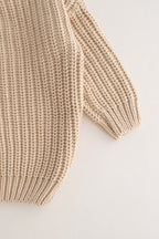 COZY Chunky Sweater, Almond Personalised