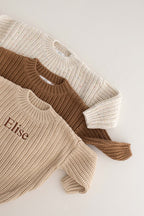 COZY Chunky Sweater, Almond Personalised
