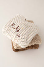 COZY Chunky Sweater, Almond Personalised