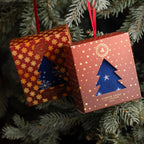 Star Christmas Bamboo-Blend Sock Gift Box, 1 Pair