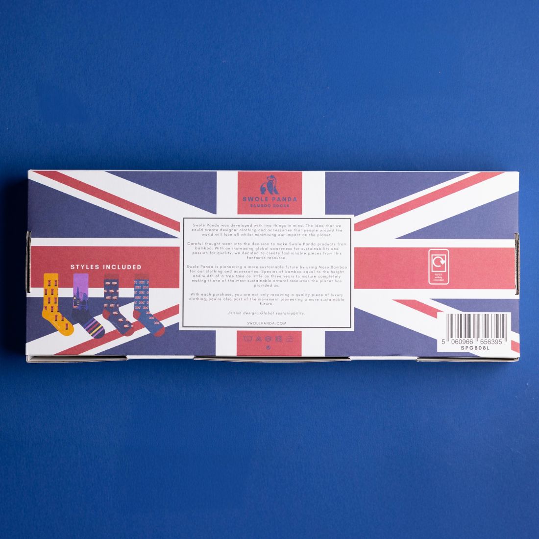London Bamboo-Blend Sock Gift Box, 4 Pairs