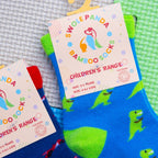 Children's T-Rex Bamboo-Blend Socks