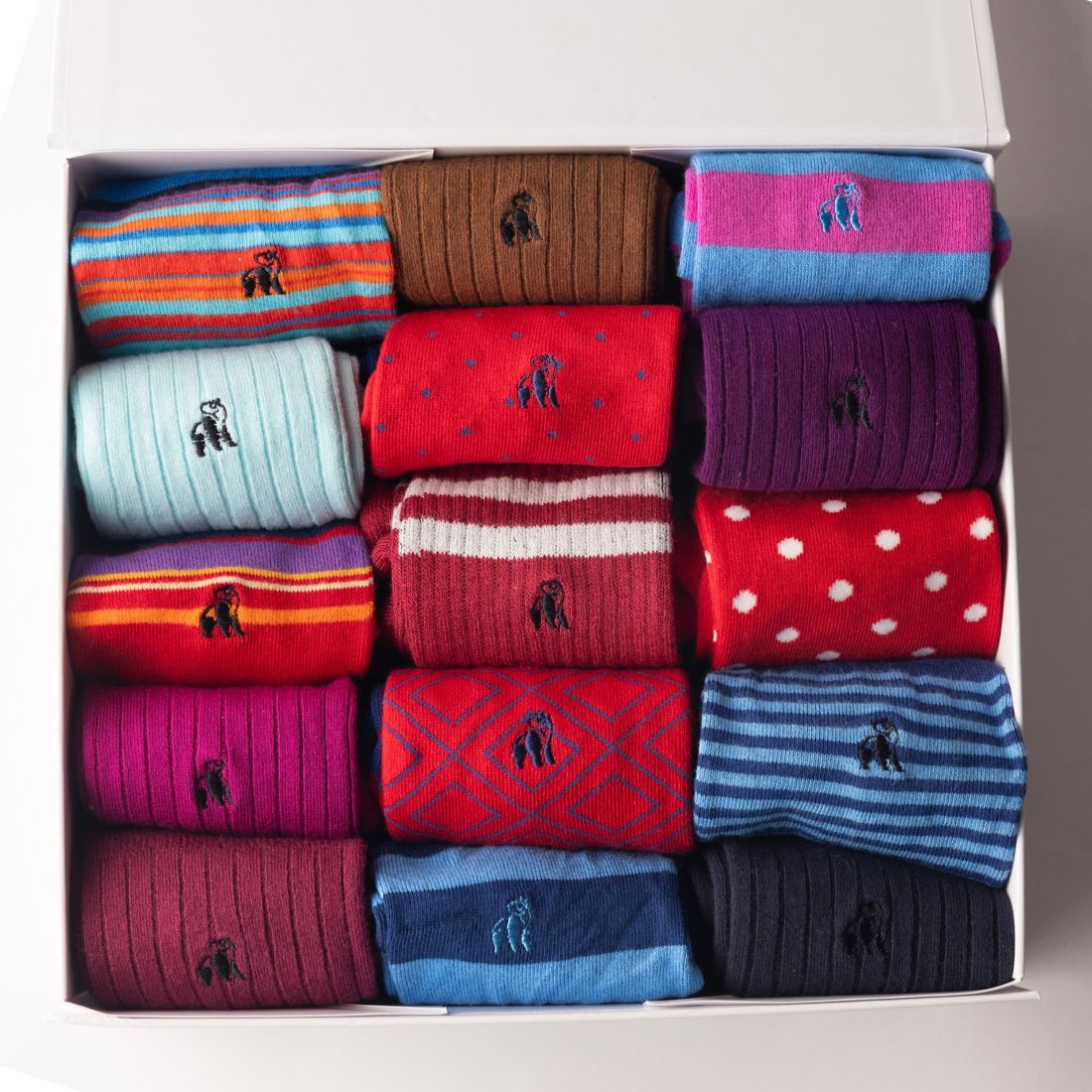 Build Your Own Bamboo-Blend Sock Gift Box, 15 Pairs