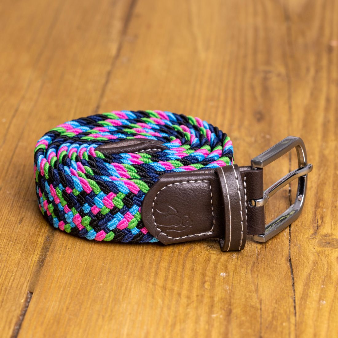 Neon Zigzag Recycled Woven Belt