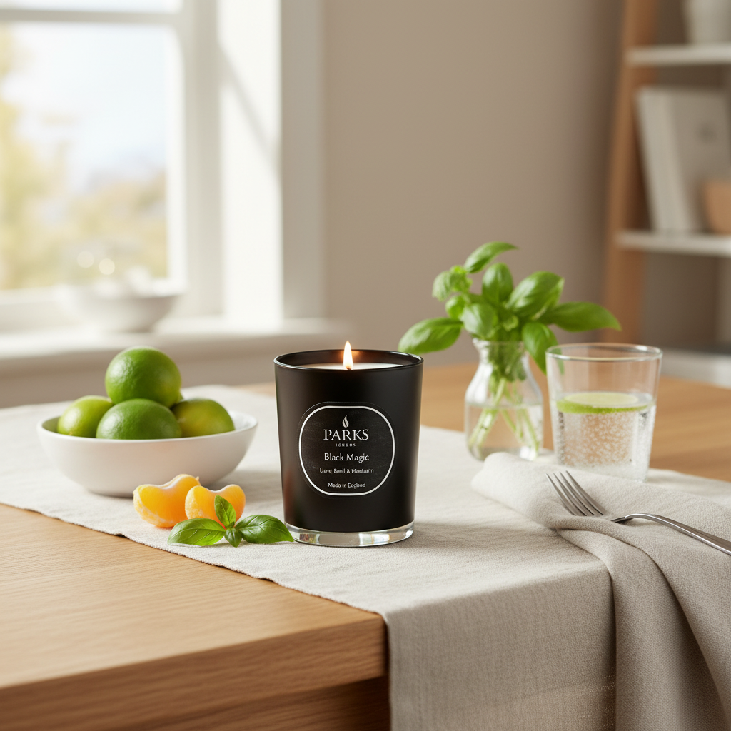 Lime, Basil & Mandarin 1 Wick Candle 180G