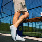 Grey Bamboo-Blend Performance Trainer Socks