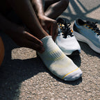 Grey Bamboo-Blend Performance Trainer Socks