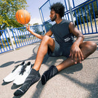 Black Bamboo-Blend Performance Trainer Socks
