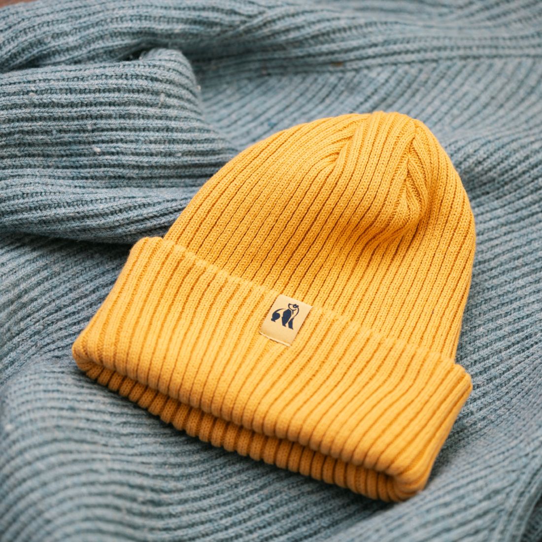 Mustard Organic Cotton Beanie