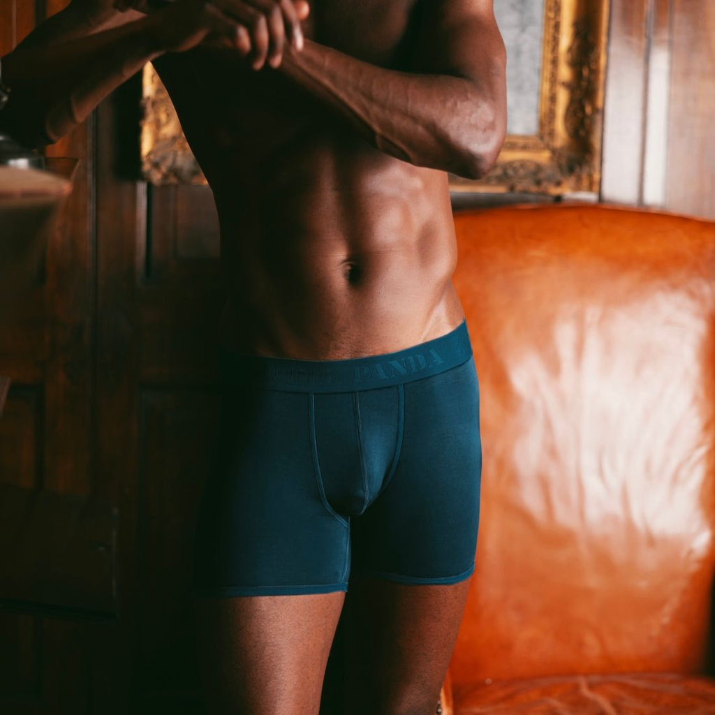 Navy Bamboo-Viscose Boxers