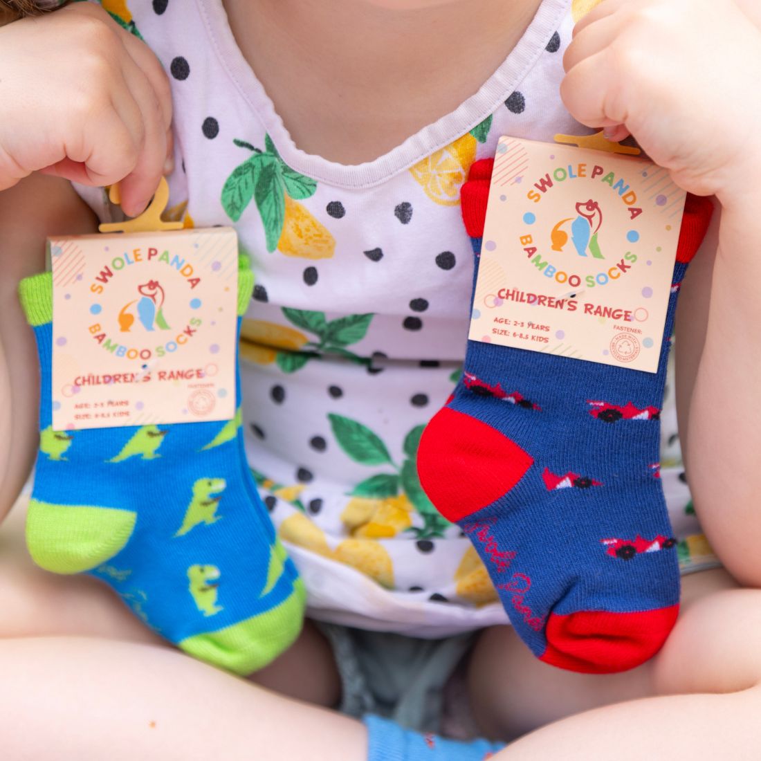 Racing Cars Matching Bamboo-Blend Sock Set, Adult & Child