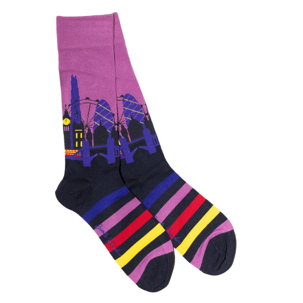 London Bamboo-Blend Sock Gift Box, 4 Pairs