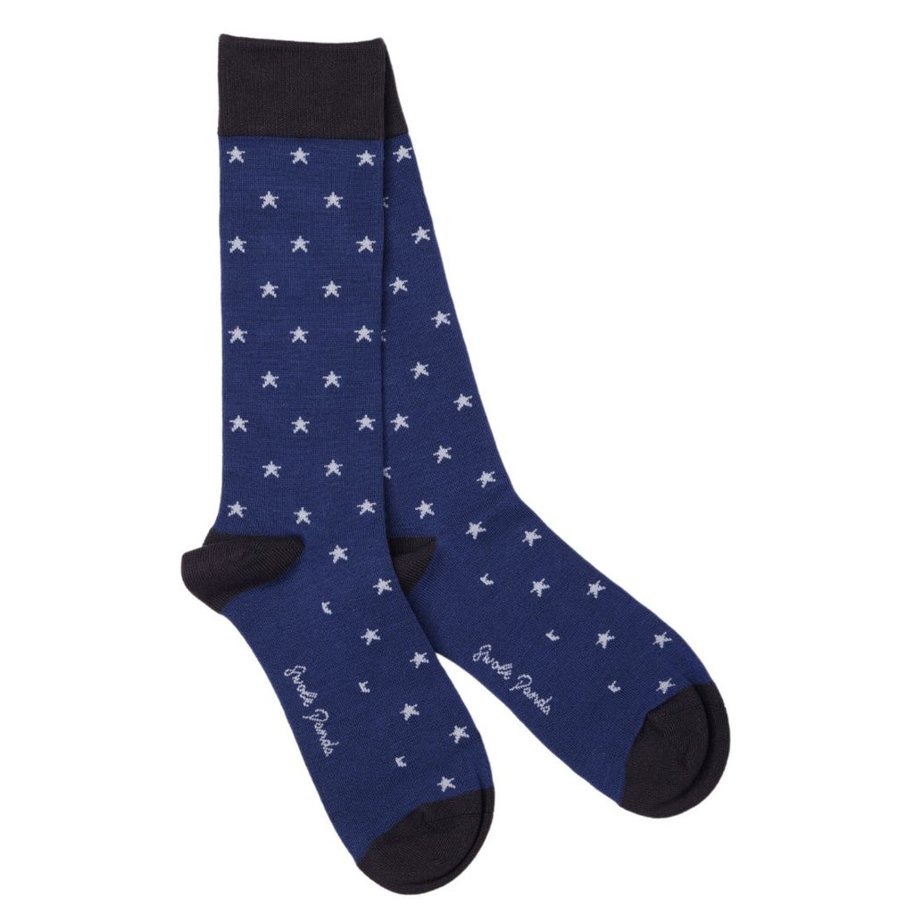 Star Christmas Bamboo-Blend Sock Gift Box, 1 Pair