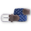Navy & White Dot Recycled Woven Belt