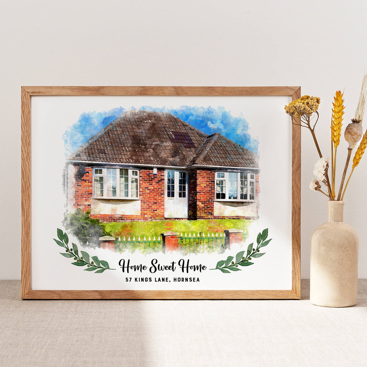Personalised Watercolour House Portrait