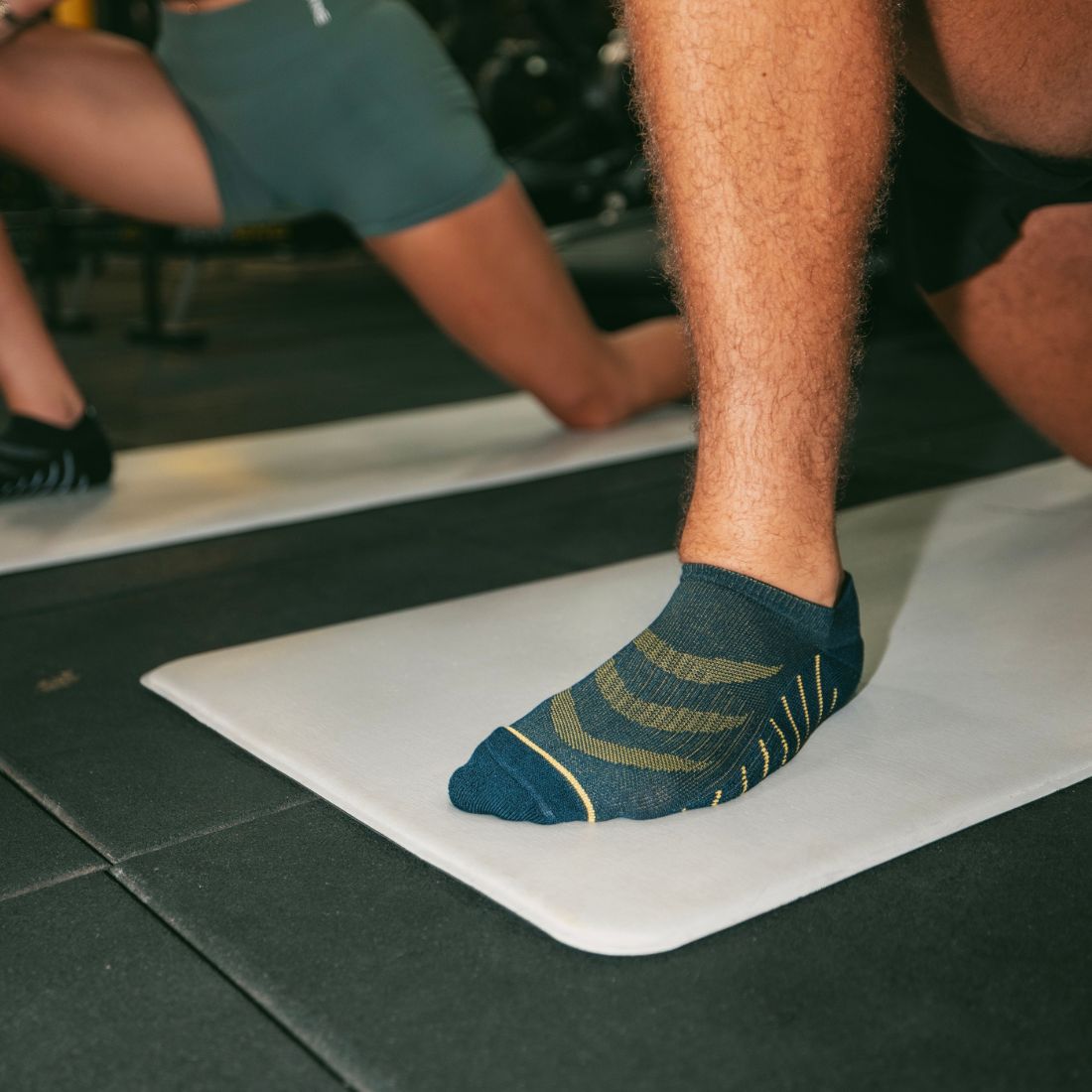 Navy Bamboo-Blend Performance Trainer Socks