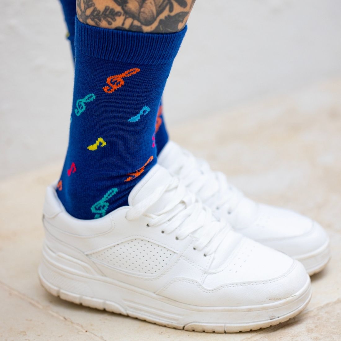 Musical Note Bamboo-Blend Socks