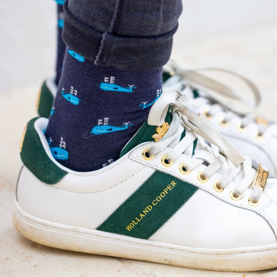 Whale Bamboo-Blend Socks