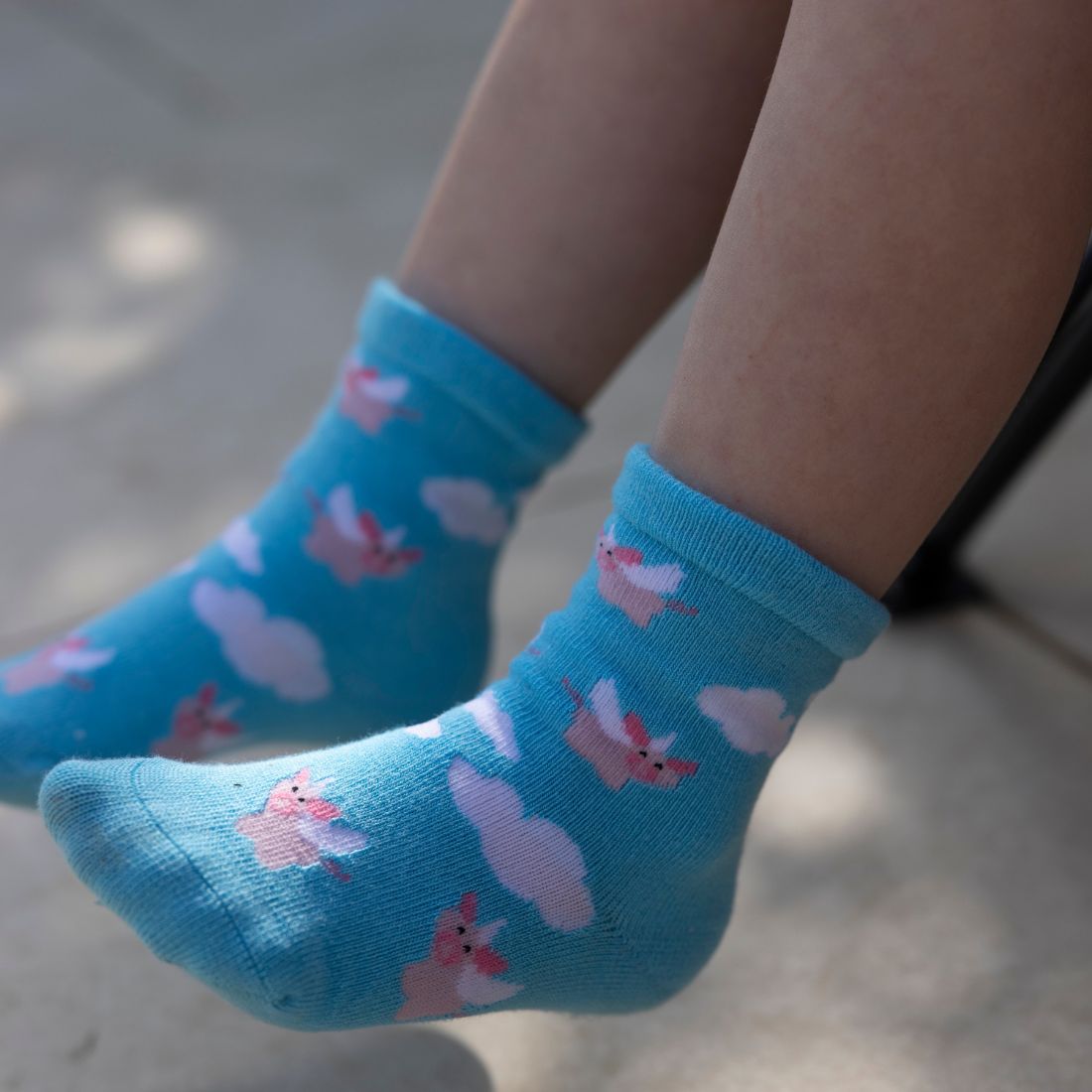 Children's Flying Pig Bamboo-Blend Socks