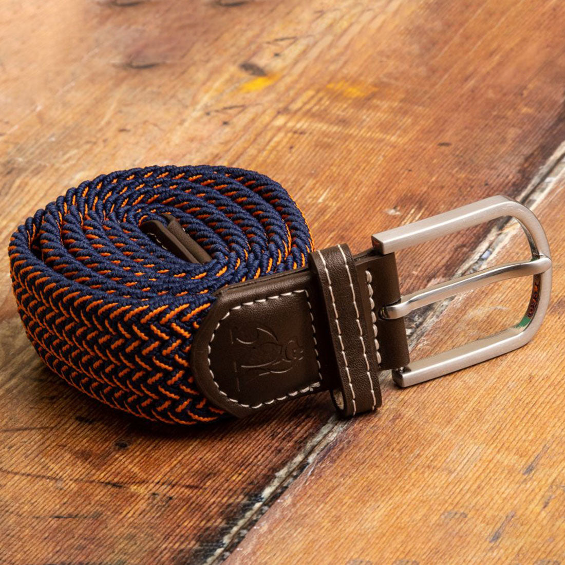 Orange Fine Weave Recycled Woven Belt