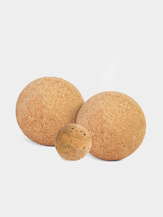 Yoga Studio Cork Unbranded Massage Ball Set of 3, 2 x 4cm, 2cm