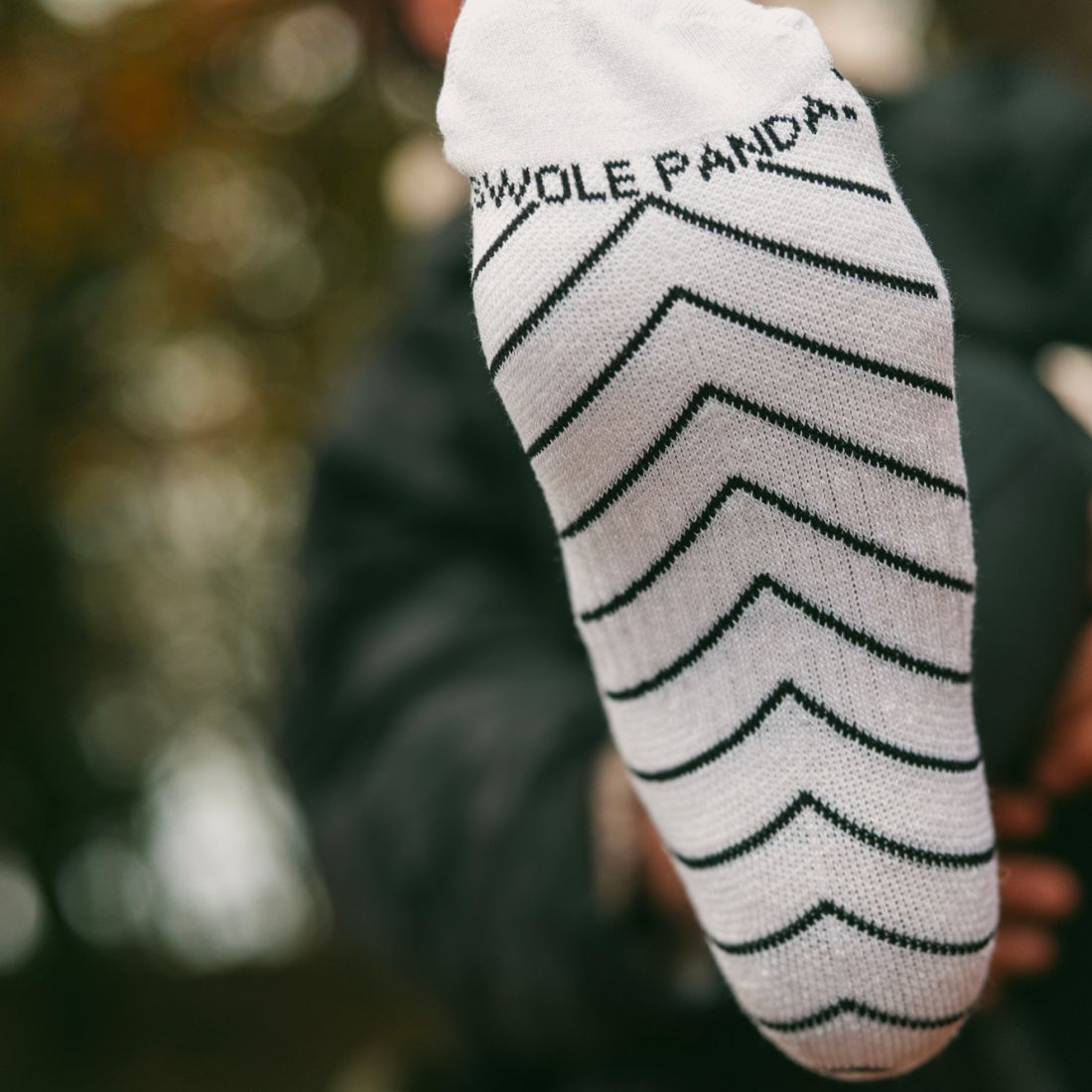White Bamboo-Blend Performance Trainer Socks