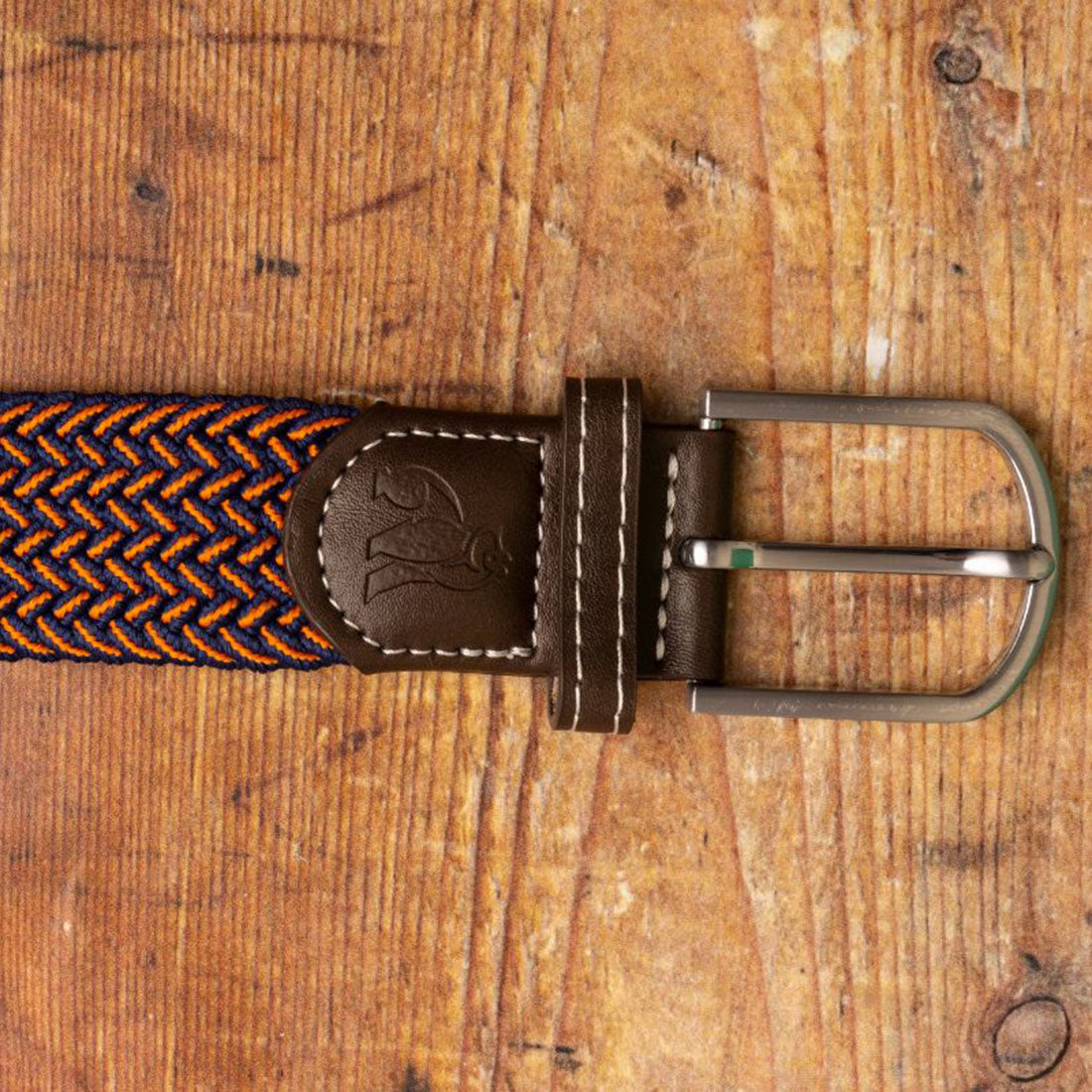 Orange Fine Weave Recycled Woven Belt