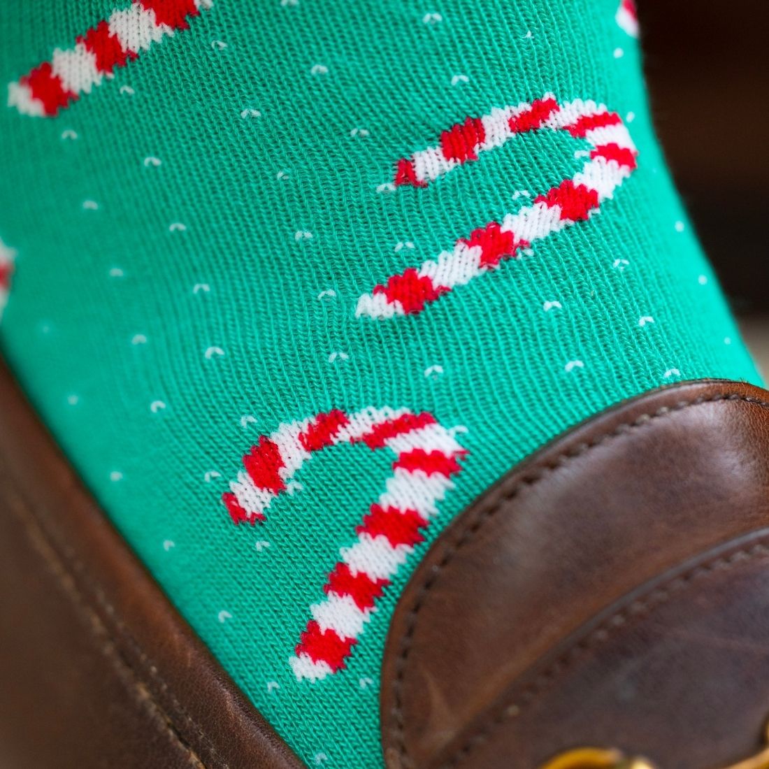 Candy Cane Bamboo-Blend Socks