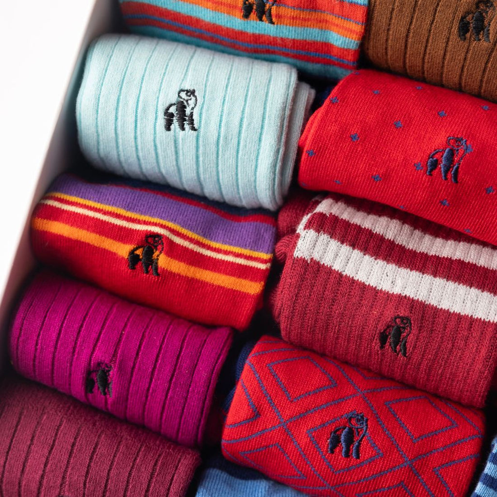 Build Your Own Bamboo-Blend Sock Gift Box, 15 Pairs