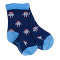 Children's Robot Bamboo-Blend Socks