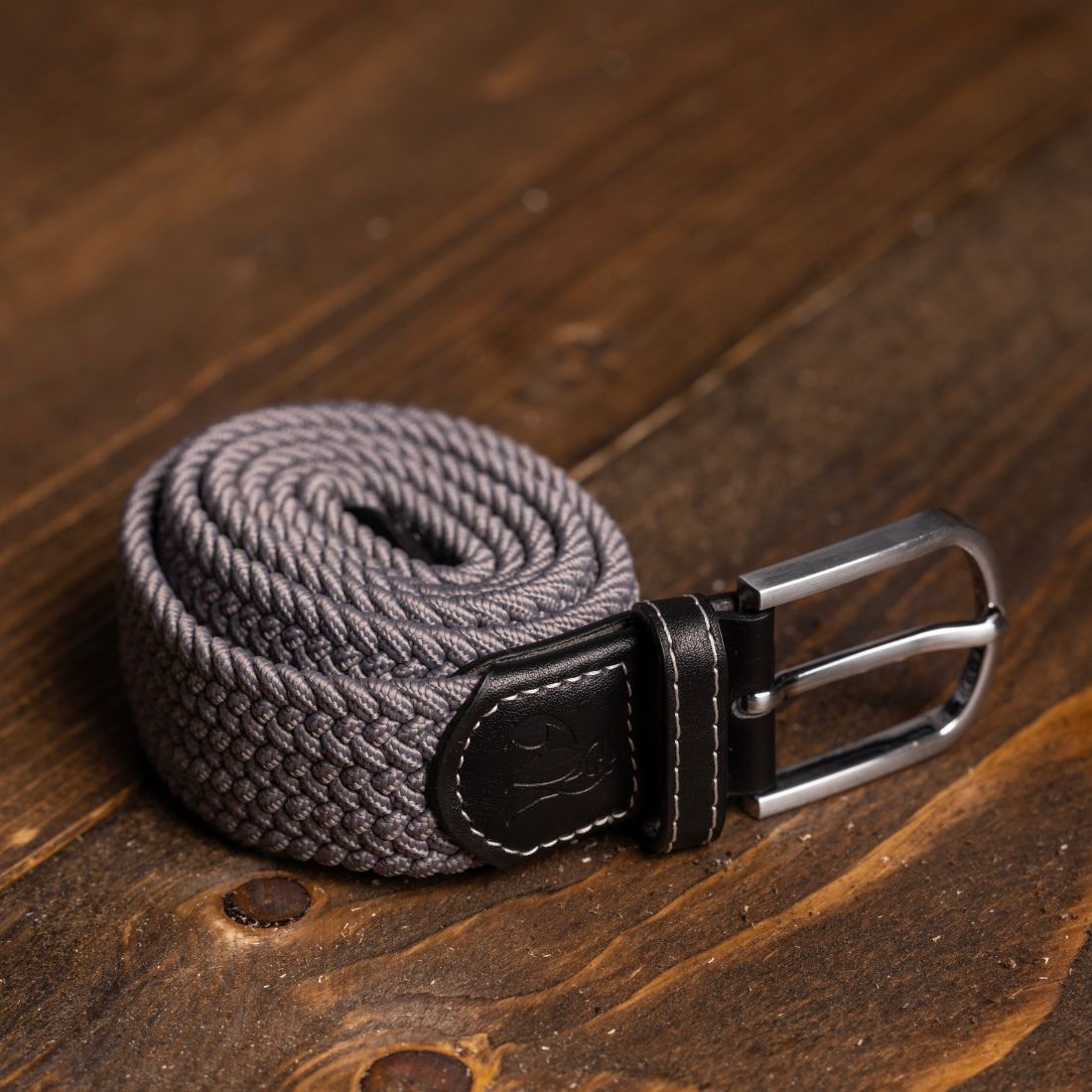 Grey Recycled Woven Belt