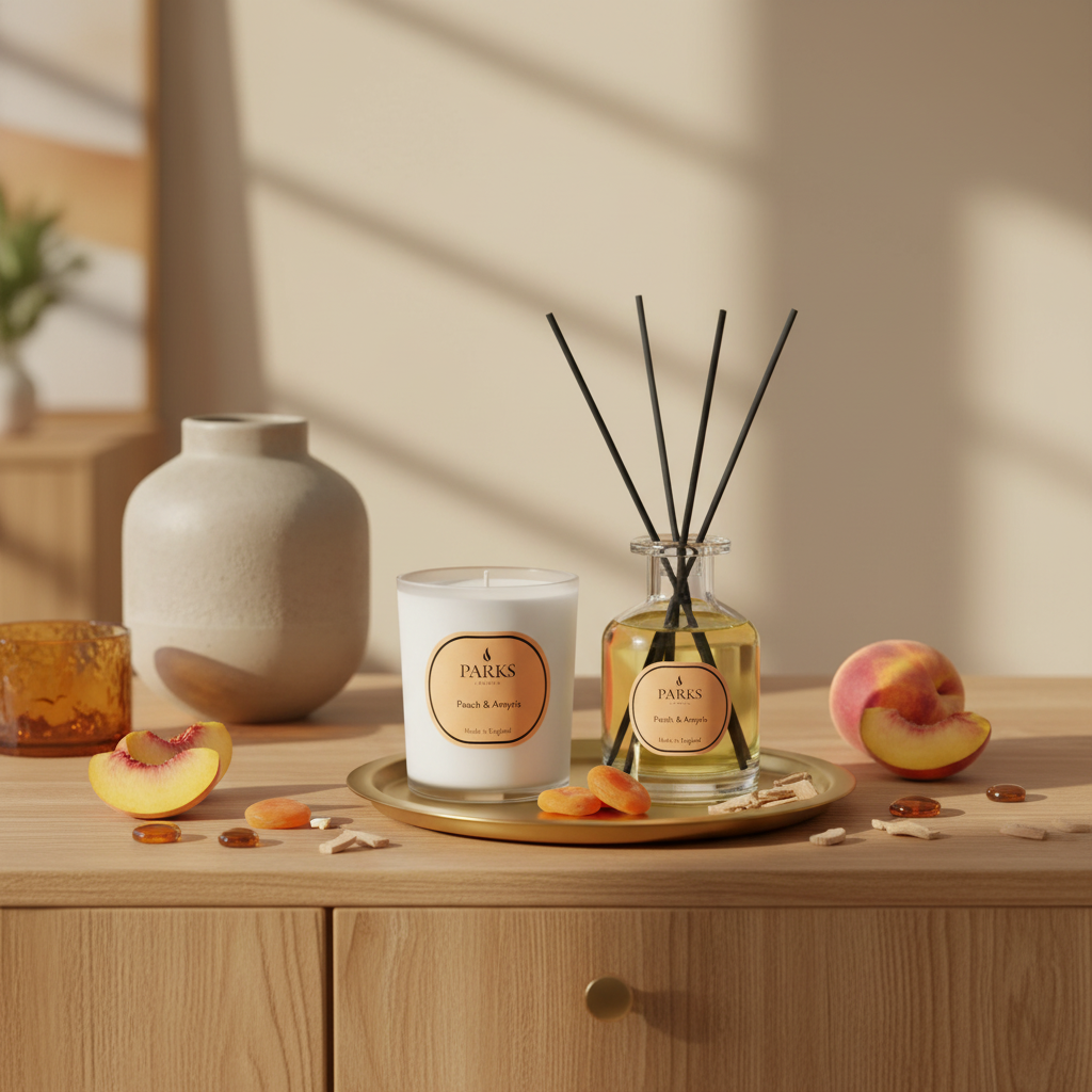 Peach Amriys Diffuser 100ml & 180g Candle