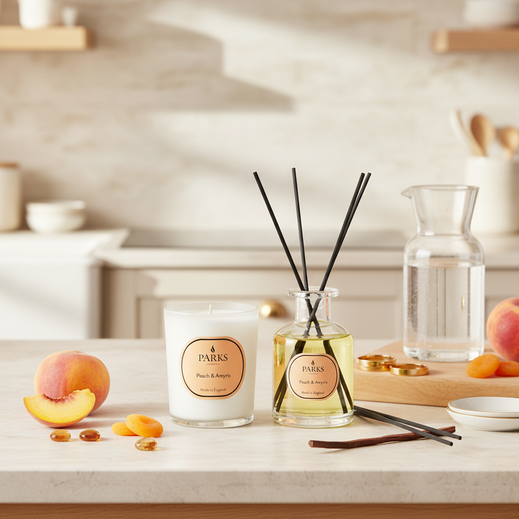 Peach Amriys Diffuser 100ml & 180g Candle