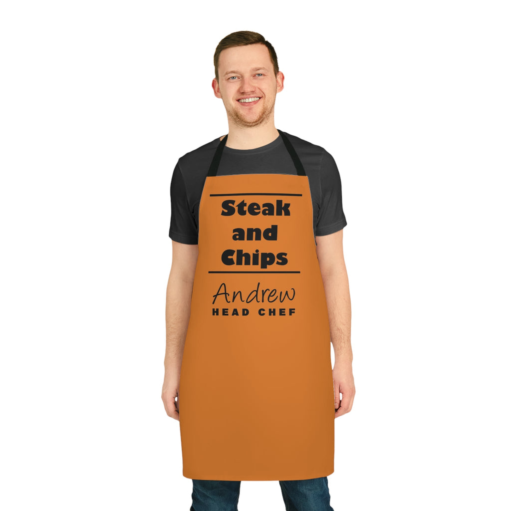 Steak and Chips Personalised Kitchen Apron