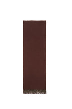 Brown Pashmina Shawl with Beaded Tassels