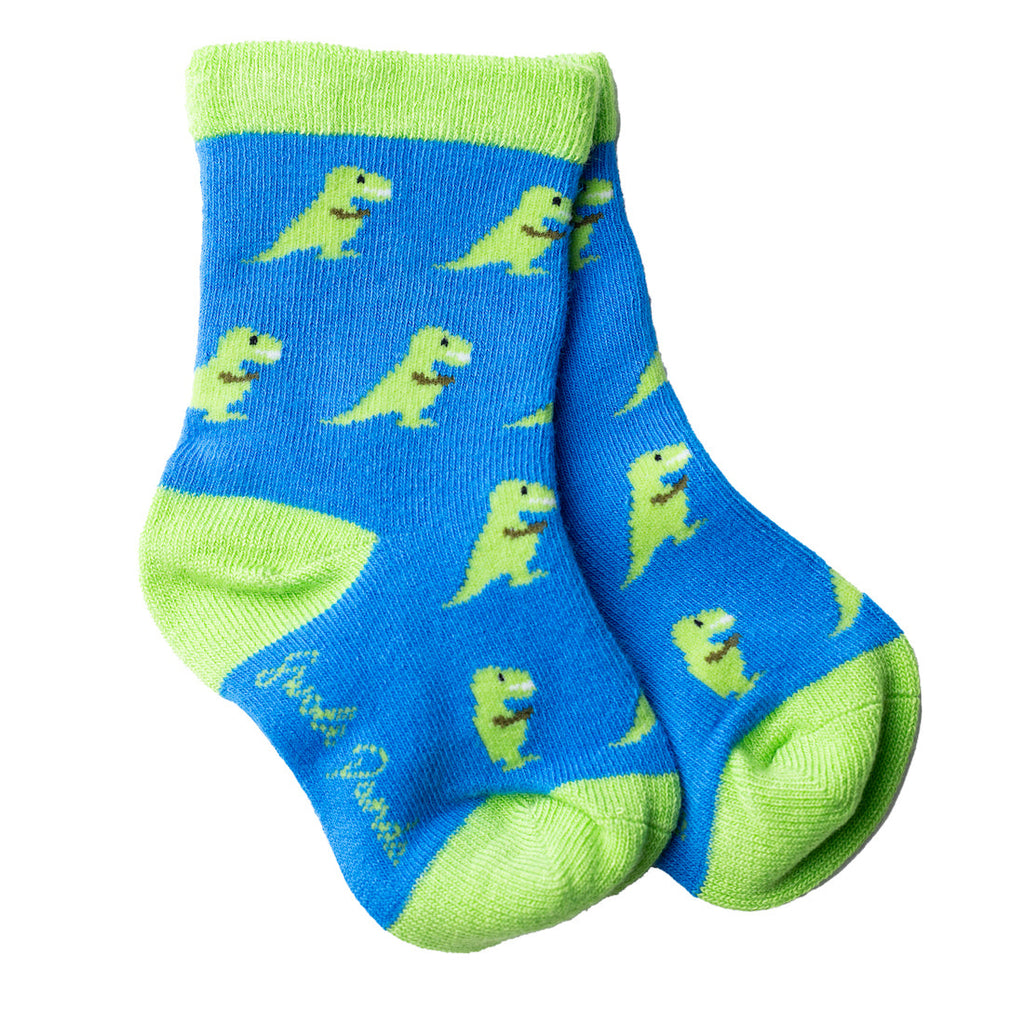 Children's T-Rex Bamboo-Blend Socks