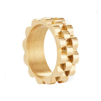 Watch Strap Gold Ring